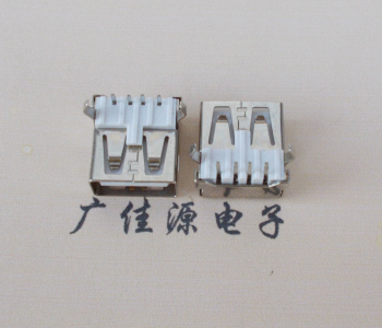 静海USB AF母座 LCP 耐高温250度280度 环保白胶芯