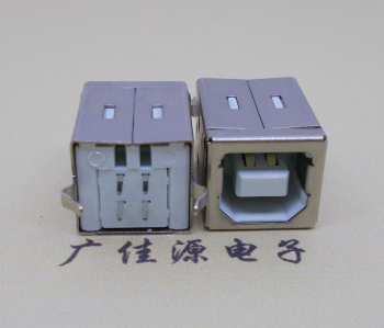 静海USB BF180度母座 打印机接口 立式直插带赛