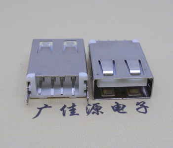 静海USB AF立式 直插 加长款17.5MM 大电流3A插座