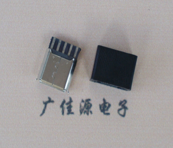 静海麦克-迈克 接口USB5p焊线母座 带胶外套 连接器