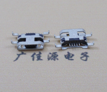 静海MICRO USB 5PIN接口 沉板1.6MM 四脚插板无导位