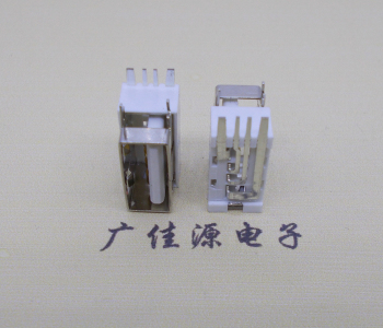 静海USB侧立式短体10.0尺寸 侧插加宽脚5A大电流插座