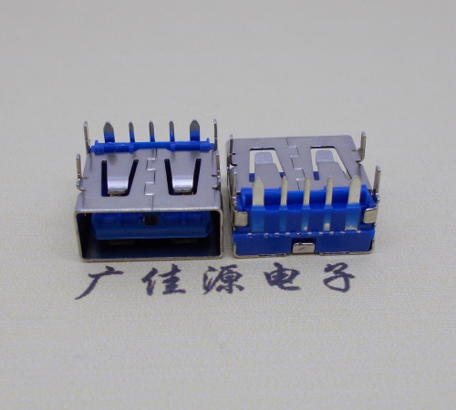 静海 USB5安大电流母座 OPPO蓝色胶芯,快速充电接口