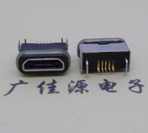 静海micro  usb连接器 B型口 卧式DIP插板 防水母座