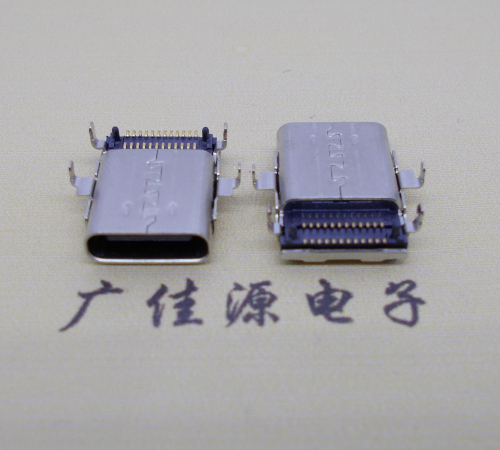 静海沉板usb 3.1 type-c24p母座双排贴板L=12.8mm