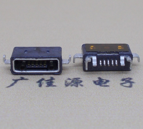 静海MICRO USB防水AB型口母头3D图纸封装