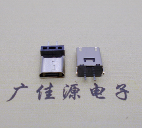 静海micro 2p直插母座无卷边180度铆合式H=9.3、10.0、10.5、11.5mm