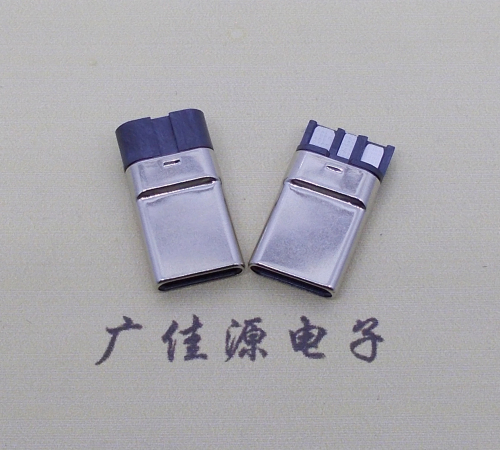 静海焊线式 type c11p拉伸公头连接器总体长15.9mm