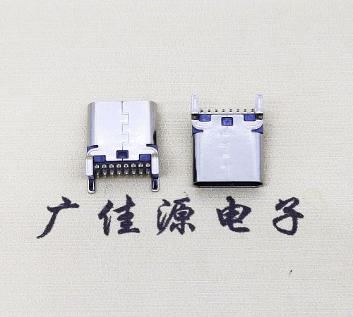 静海USB 3.1TYPE-C16Pin立贴母头座子引脚接线正负级详解